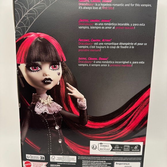Complete Set of 5 Reel Drama Monster High Dolls 2025 NIB - Picture 5 of 11